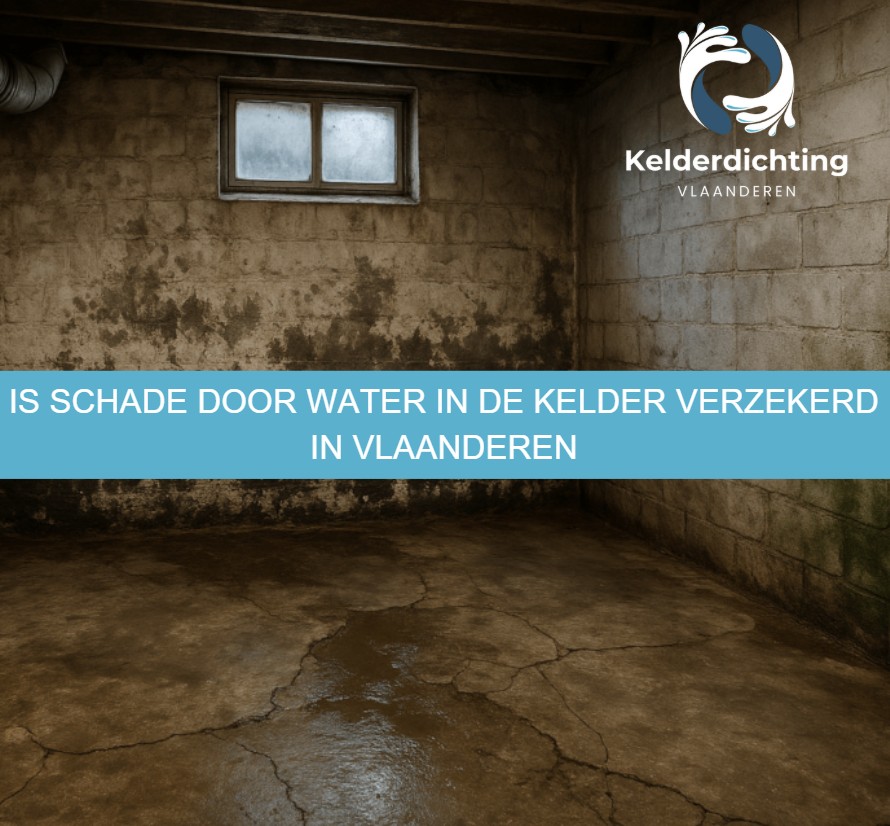 Is schade door water in de kelder verzekerd in Vlaanderen
